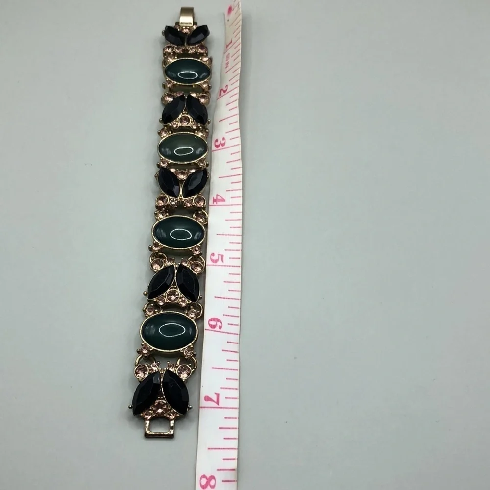 J.crew bejeweled statement costume bracelet.